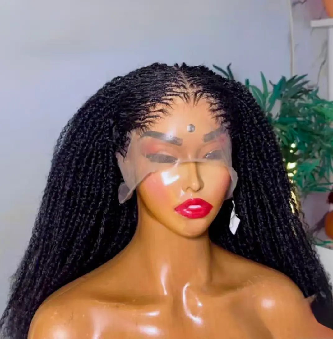 Lightweight Micro Passion Twist Wig –  Natural Hairline Full Lace Braided Wig with Baby Hair 